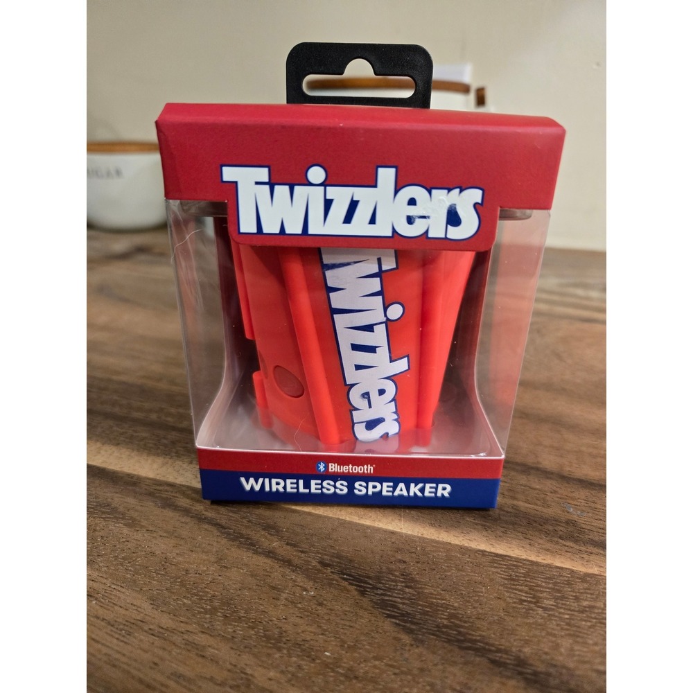 Twizzlers Bluetooth 5.4 Wireless Portable Speaker‎ 5.25" High Red Novelty